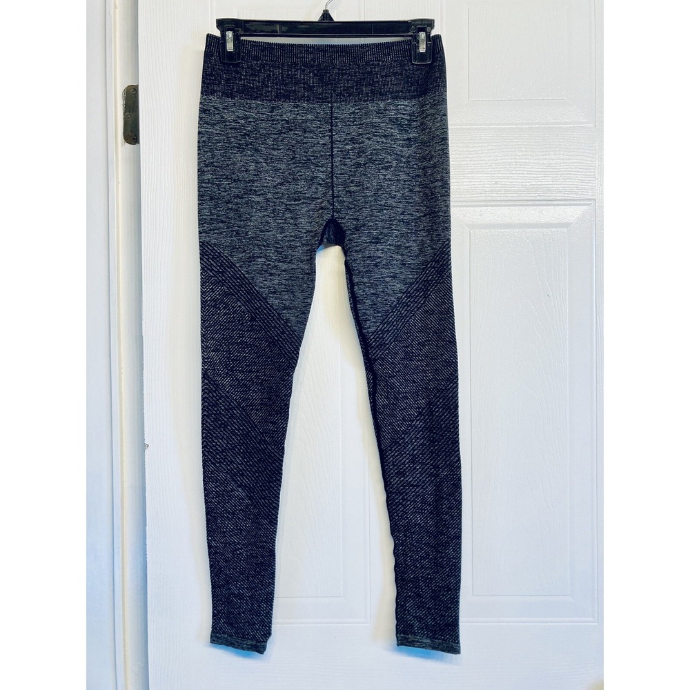 Fabletics Leggings Women S Black Grey Seamless High Waisted Space Dye Yoga‎ Gym